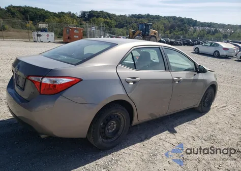 2016 Toyota Corolla L из США, поврежденный, VIN 2T1BURHE8GC721975